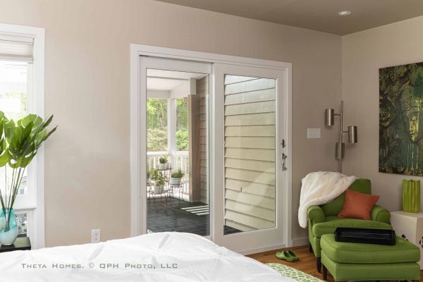 updated fireplace feature as part of a contemporary home renovation with stylish finishes