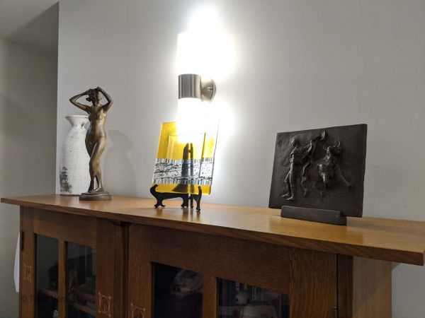 Exterior corner view of custom home geometry