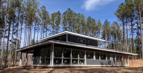 Exterior detail highlighting texture and finishes