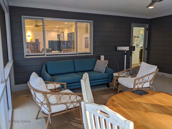 Landscape detail in front of home exterior