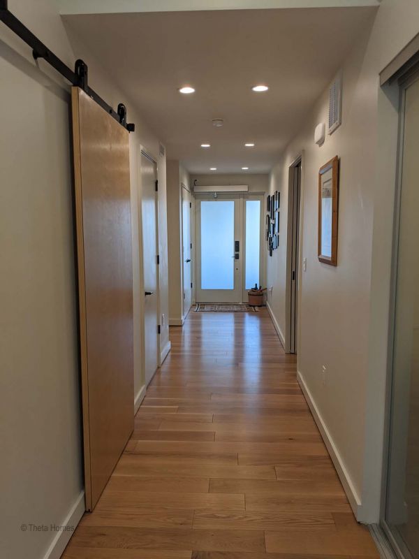 Driveway and entry walk architectural composition